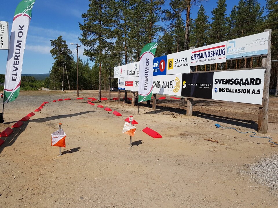Johansson og Lucasen vant KM mellomdistanse for Innlandet O-krets KM mellom fra Strandbygda skistadion.jpg