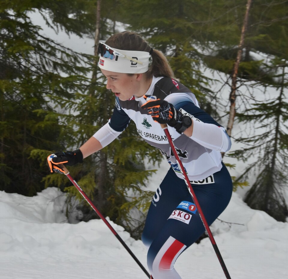 Johannes Høstflot Klæbo og Anne Kjersti Kalvå vant Rindalsrennet Marte_Skaanes.JPG