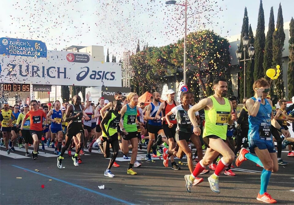 Barcelona Maraton er en stor folkefest. (Arkivfoto: Arrangøren) Barcelona Maraton er en stor folkefest. (Arkivfoto: Arrangøren)