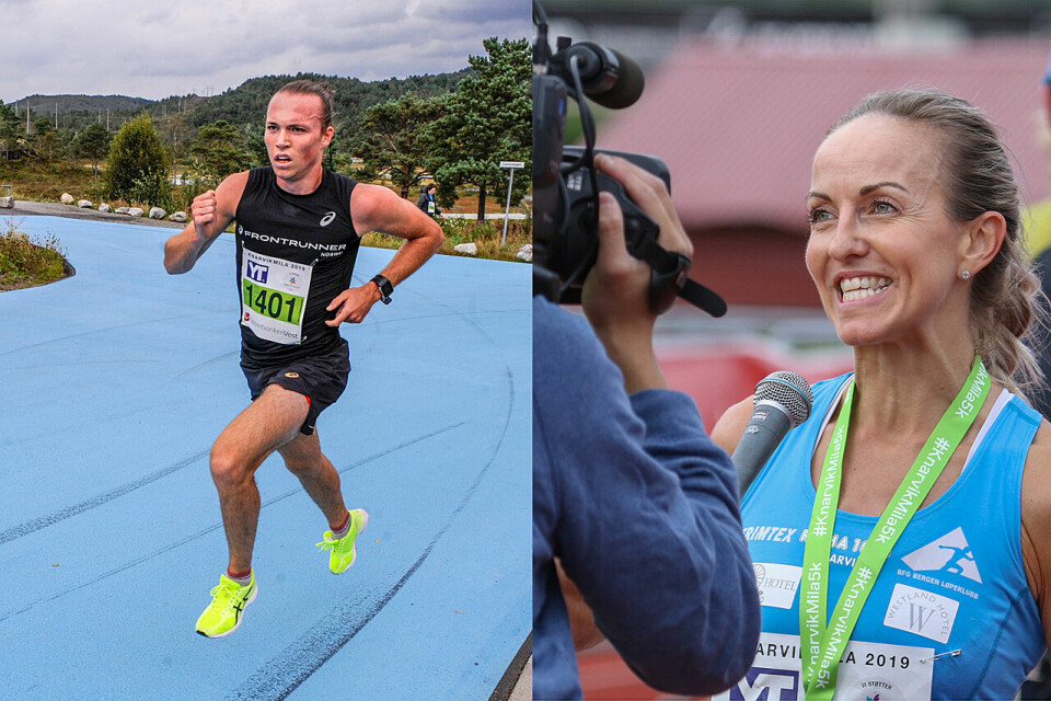Marius Sørli og Anita Iversen Lilleskare vant Knarvikmila 5 km Marius Sørli og Anita Iversen Lilleskare vant Knarvikmila 5 km