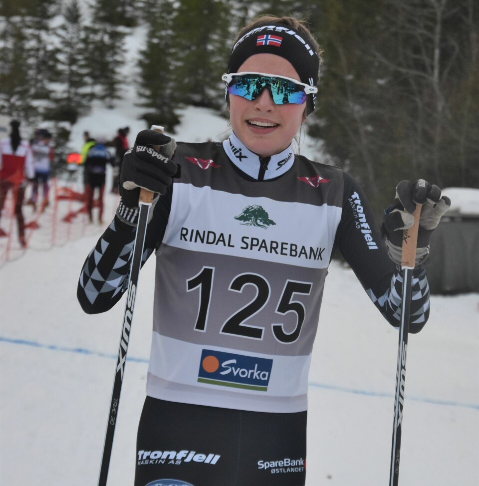 Johannes Høstflot Klæbo og Anne Kjersti Kalvå vant Rindalsrennet INgeborg_Østgård.JPG