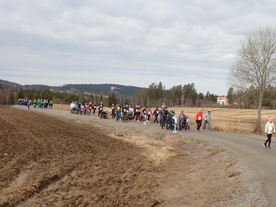 Flott vårdag på Åbogen med 774 deltakere i det 41. Baksjøløpet 12 trimmere på landeveien.JPG