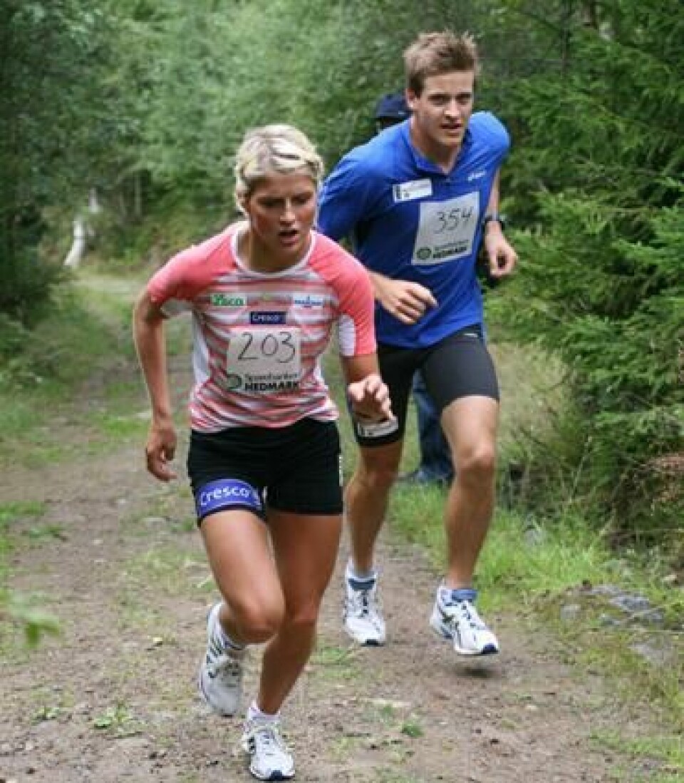 Therese Johaug og Tore Martin Søbak Gundersen kjempet side om side i Høsbjørkampen opp i 2008. (Foto: Rolf Bakken) Therese Johaug og Tore Martin Søbak Gundersen kjempet side om side i Høsbjørkampen opp i 2008. (Foto: Rolf Bakken)