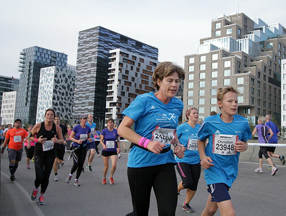 Oslo Maraton: Trippel Tjalve på 10 km Tid_59.31_Ingrid_Moesgaard_Rasmussen_o_Christian Moesgaard Rasmussen_58.07_IMG_5250.jpg