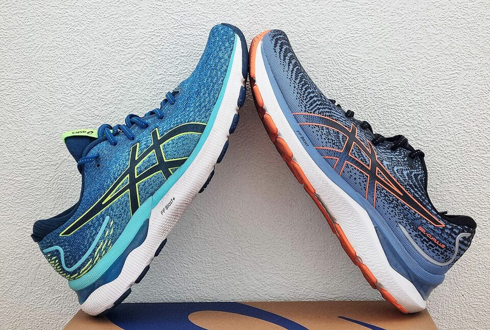 Asics Nimbus (til venstre) og Asics Cumulus har nå begge kommet i versjon 24. Modellene er temmelig like, men har likevel litt ulikt bruksområde. (Foto: Bjørn Johannessen) Asics Nimbus (til venstre) og Asics Cumulus har nå begge kommet i versjon 24. Modellene er temmelig like, men har likevel litt ulikt bruksområde. (Foto: Bjørn Johannessen)