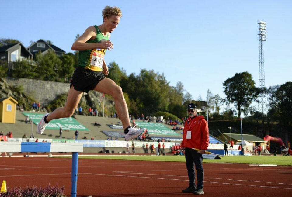 Andreas Fjeld Halvorsen senket Jakob Ingebrigtsens aldersrekord NM friidrett 2020 Bergen - Fredrik Sandvik - 3000mH