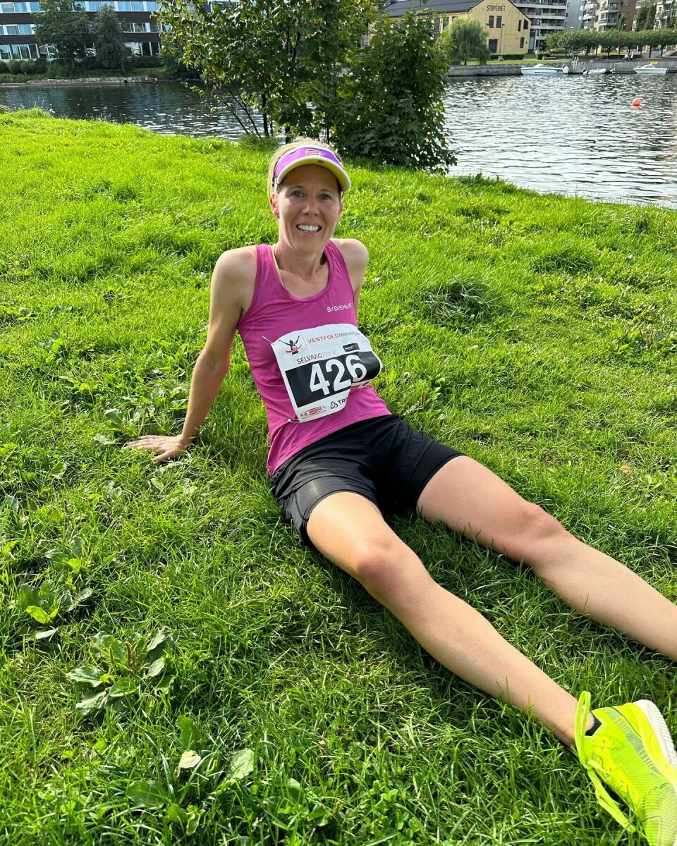 Mest populært med stafettlag i Vestfold Maraton Vinner maraton Katrine Heim.jpg