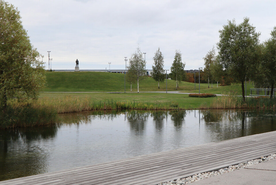 Nansenparken Parkrun arrangeres for aller første gang til lørdag Dammen mot Nansen naert.jpg