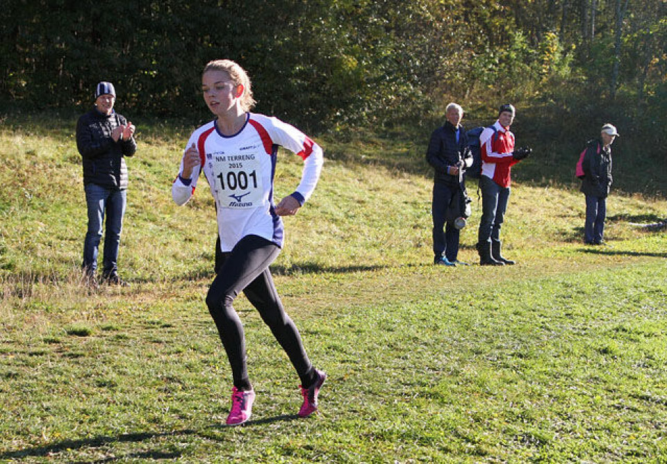 Gull til Kristin Størmer Steira og Henrik Ingebrigtsen i NM terreng Stine_Wangberg_raskeste_UM-jente_IMG_9663.jpg