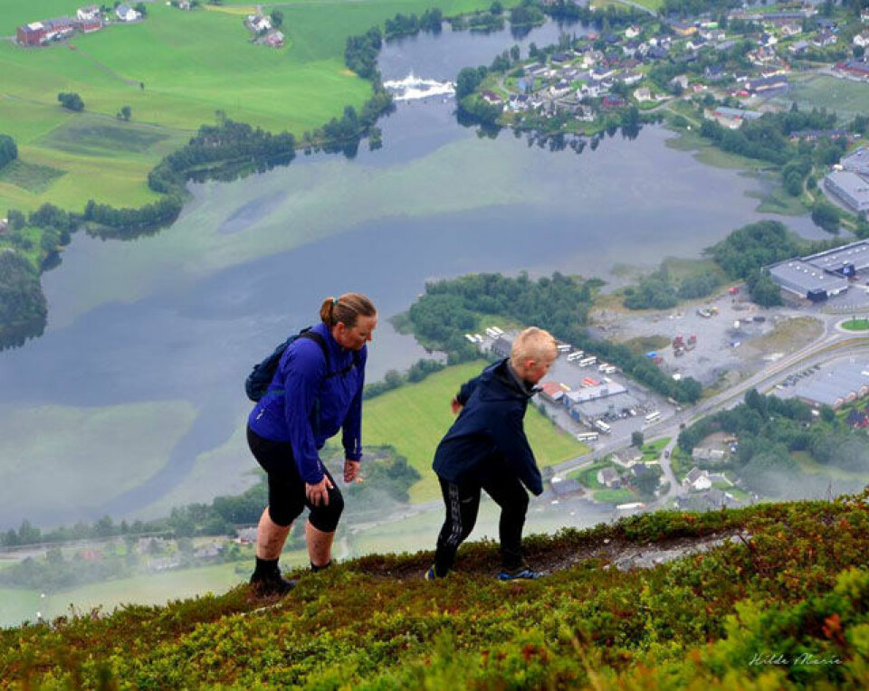 To nye løyperekordar i Klondyke Opp Vertikal km Voss God_utsikt_Bilete7.jpg