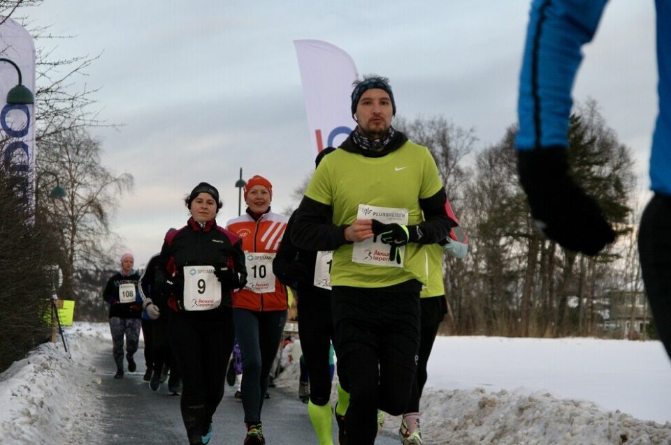 Ålesund Nyttårsmaraton på vinterføre 5km_Start_Nicolas_Berg