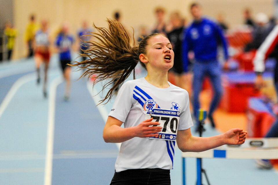 Marte Hovland fra Vik IL vinner heatet sitt klart Marte Hovland fra Vik IL vinner heatet sitt klart