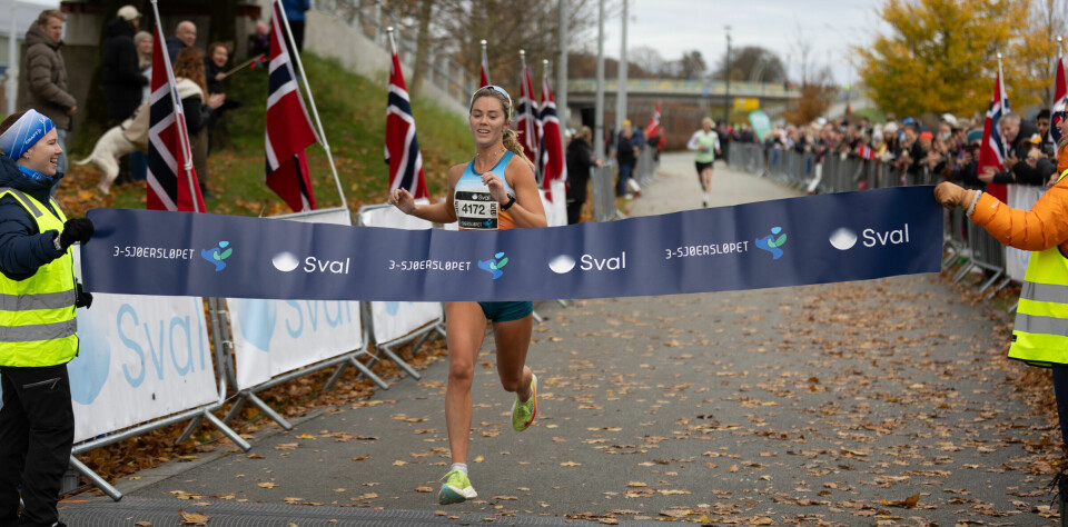 Kristine Lande Dommersnes inn til seier med tre minutters margin. (Foto: Geir Ludvigsen) Kristine Lande Dommersnes inn til seier med tre minutters margin. (Foto: Geir Ludvigsen)