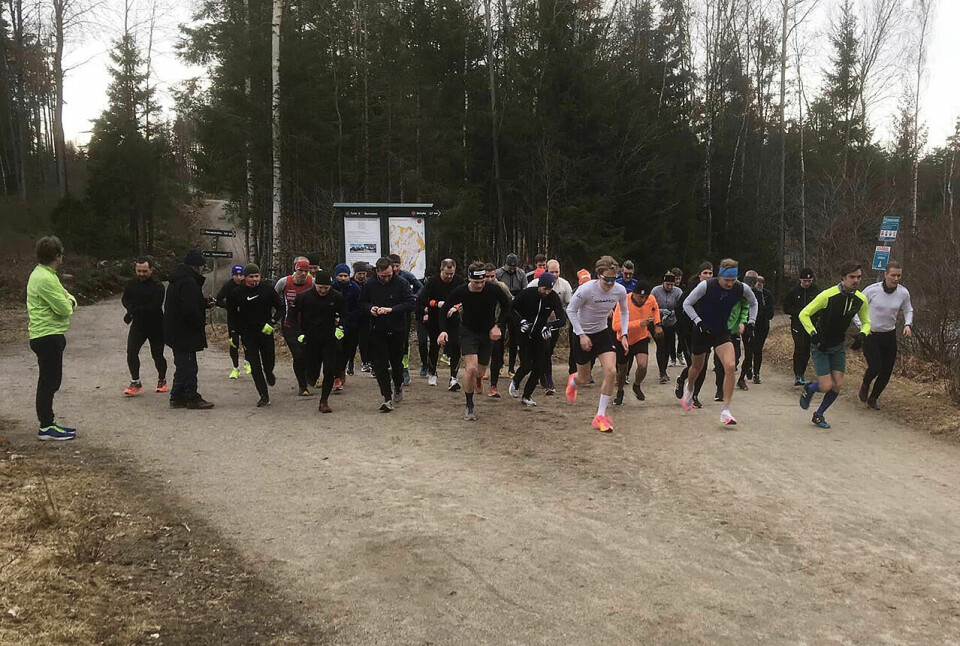 43 deltakere stilte til start i årets første løp i Borredalen Rundt. (Foto: arrangøren) 43 deltakere stilte til start i årets første løp i Borredalen Rundt. (Foto: arrangøren)