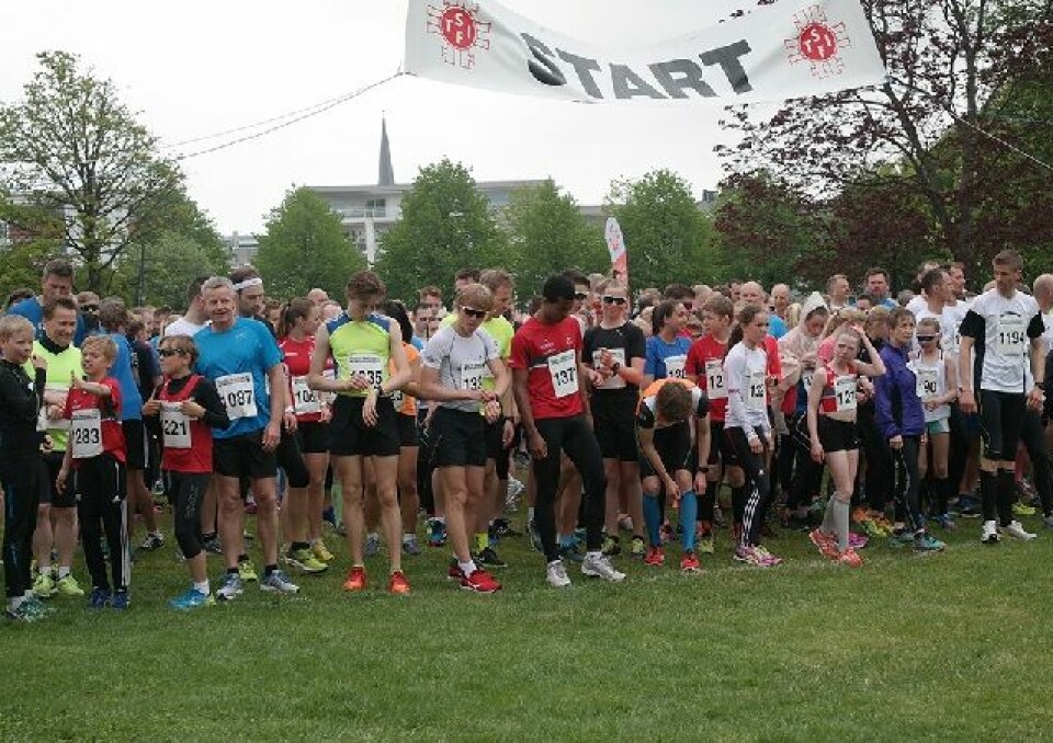 Årets Sandefjordsløp og starten på 5 km i Badeparken (Arrangørfoto). Årets Sandefjordsløp og starten på 5 km i Badeparken (Arrangørfoto).