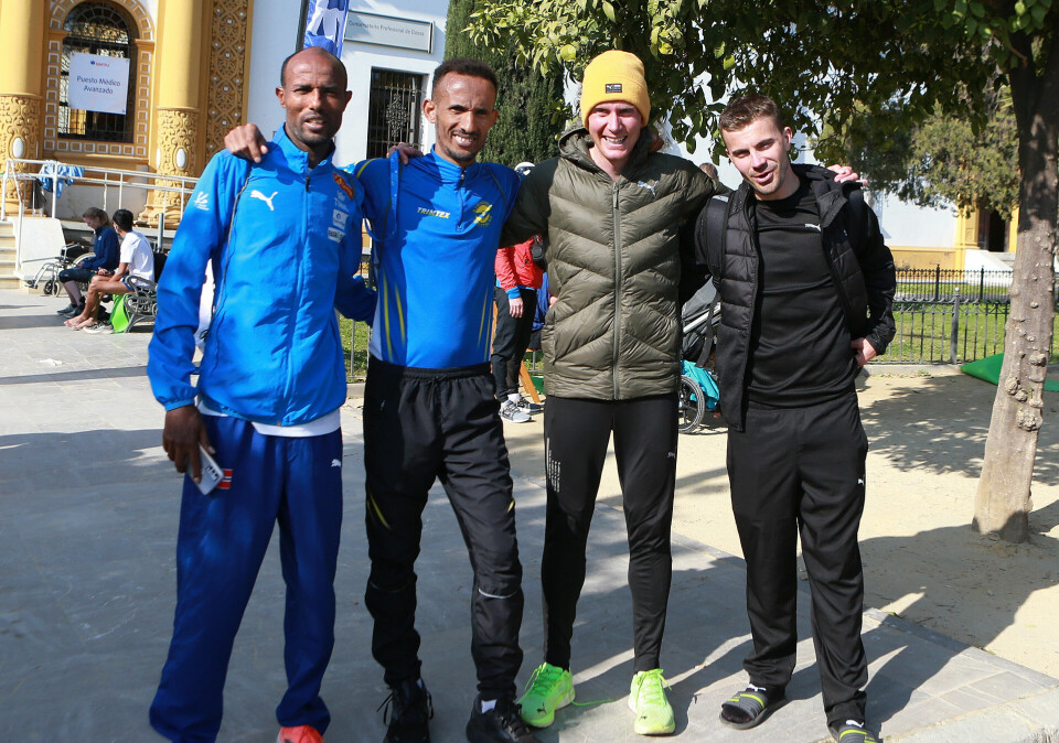 Sevilla Marathon - noen satte pers og andre sprakk og klarte ikke EM/VM-kravet Etter-bildet_Gebretsadik_Abdelaziz_Nordstad_Moen_Ulriksen_AZ3T7530.jpg