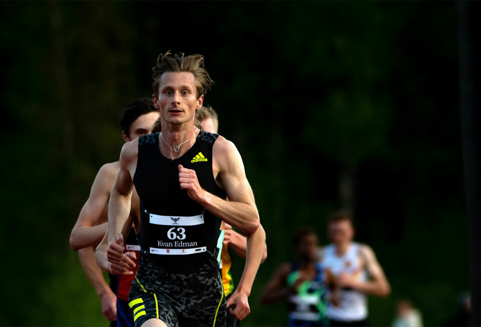 Tredjeplass ble fasit for Ferdinand Kvan Edman under dagens 1500 meter i Nordisk mesterskap.. (Foto: Samuel Hafsahl) Tredjeplass ble fasit for Ferdinand Kvan Edman under dagens 1500 meter i Nordisk mesterskap.. (Foto: Samuel Hafsahl)