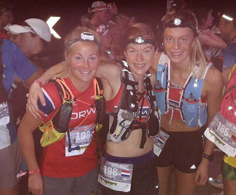To norske tolvteplasser i VM terrengultra Kvinnelaget.jpg