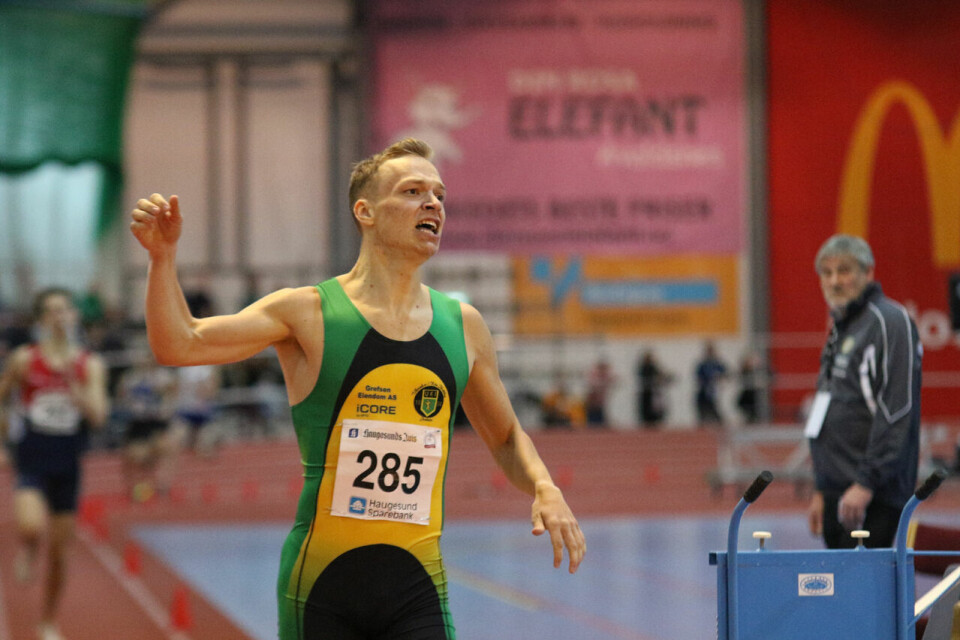 Markus Einan vinner 800 meter Markus Einan vinner 800 meter