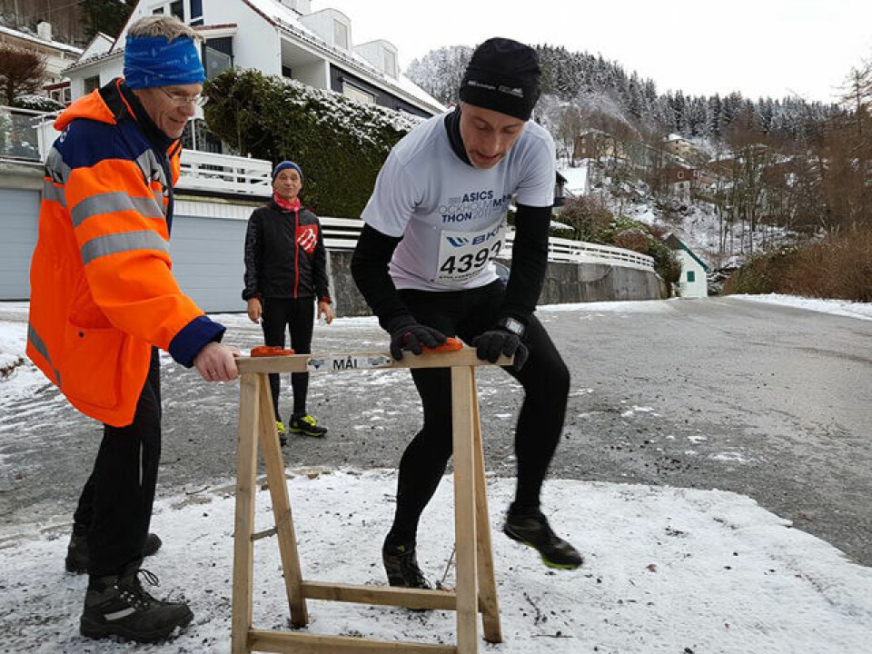 Jansen smilte etter jaktstarten i Bergen jansen6.jpg