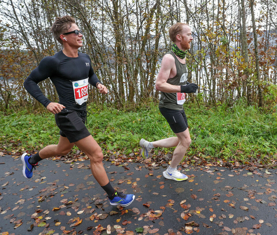 Bergen Maraton i forbedret trasé med både fersk asfalt og gammelt høstløv 1U9A3374.jpg