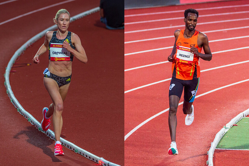 I 2021 var Karoline Bjerkeli Grøvdal og Zerei Kbrom Mezngi best på 10 km, regnet etter veterantabellene. (Foto: Samuel Hafsahl). I 2021 var Karoline Bjerkeli Grøvdal og Zerei Kbrom Mezngi best på 10 km, regnet etter veterantabellene. (Foto: Samuel Hafsahl).