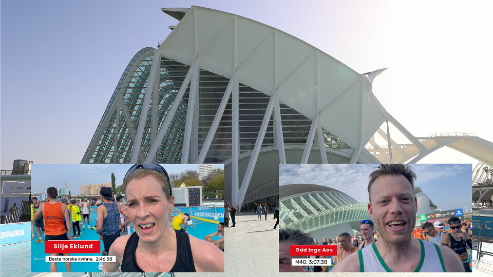 Det var 412 norske løpere i årets Valencia Marathon. Kondis snakket med noen av dem etter løpet. (Foto: Arne Dag Myking) Det var 412 norske løpere i årets Valencia Marathon. Kondis snakket med noen av dem etter løpet. (Foto: Arne Dag Myking)
