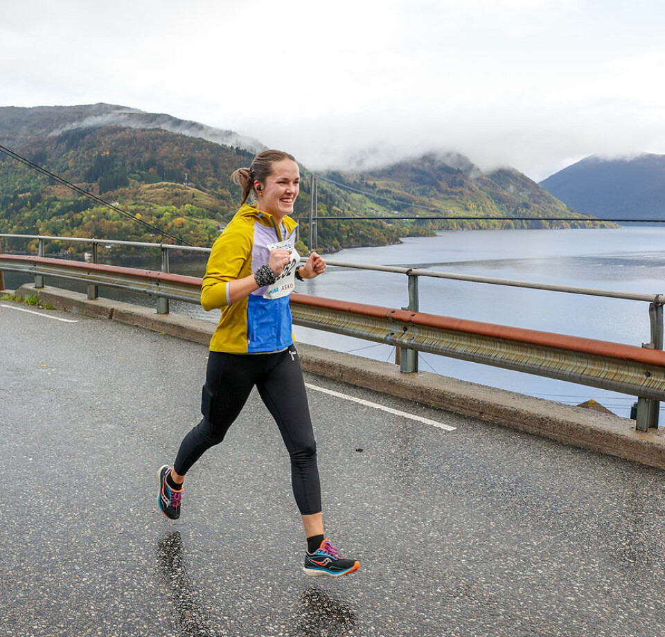 Sara-Rebekka Færø Linde vant Sørfjorden halvmaraton 1U9A0352.jpg