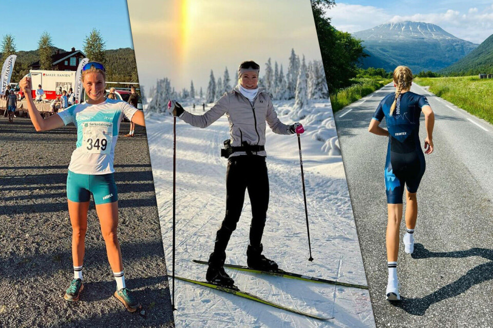 Triatleten Emilie Klev Bergheim satser for fullt mot Alpsman Xtreme Triathlon collage.jpg