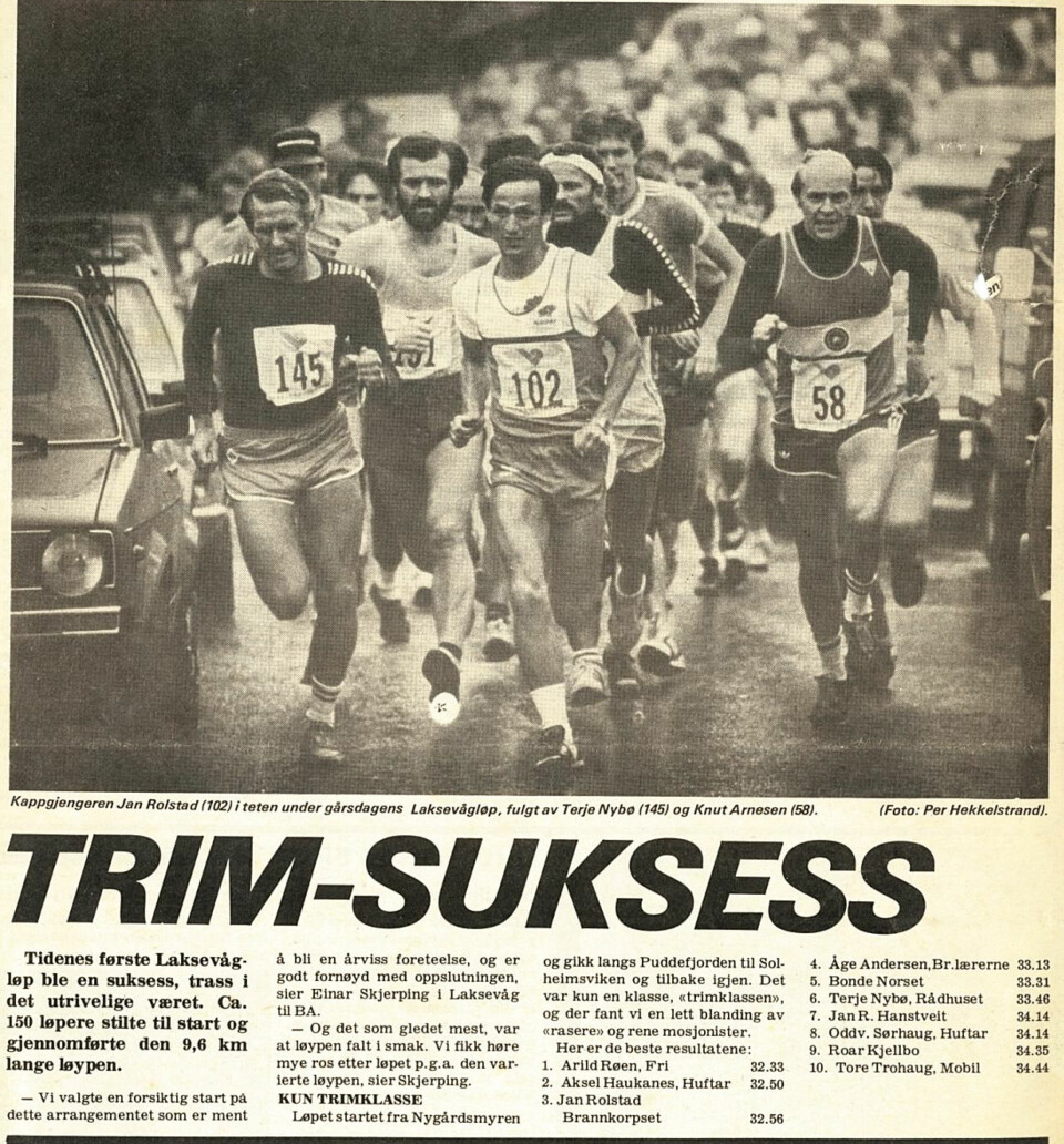Laksevågløpet tilbake etter 12 års pause laksevåg1983.jpg
