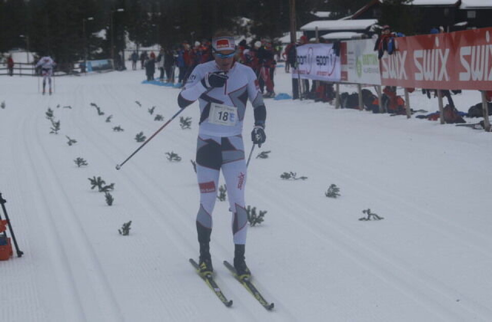 Torgeir Skare Thygesen foran Team BN Bank-trio på Sjusjøen Kondis/Rolf Bakken