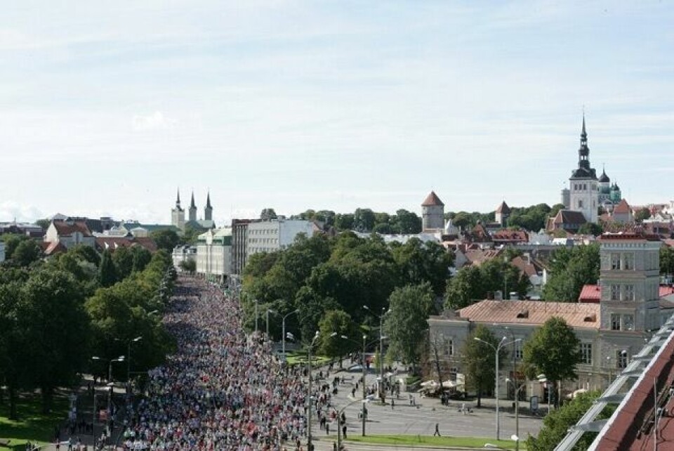 Fra Tallinn Marathon som i år gikk under gode løpsforhold med delvis skyet vær og 10-15 grader (Foto: SEB Tallinn Marathon) Fra Tallinn Marathon som i år gikk under gode løpsforhold med delvis skyet vær og 10-15 grader (Foto: SEB Tallinn Marathon)