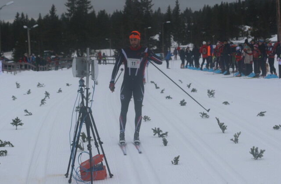 Torgeir Skare Thygesen foran Team BN Bank-trio på Sjusjøen Kondis/Rolf Bakken