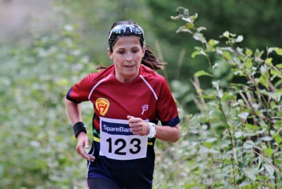 Ola Spigseth raskest i Dragsjøen Rundt Ann Heidi Scharning i fjorårets løp rundt Dragsjøen (foto: Olav Engen).
