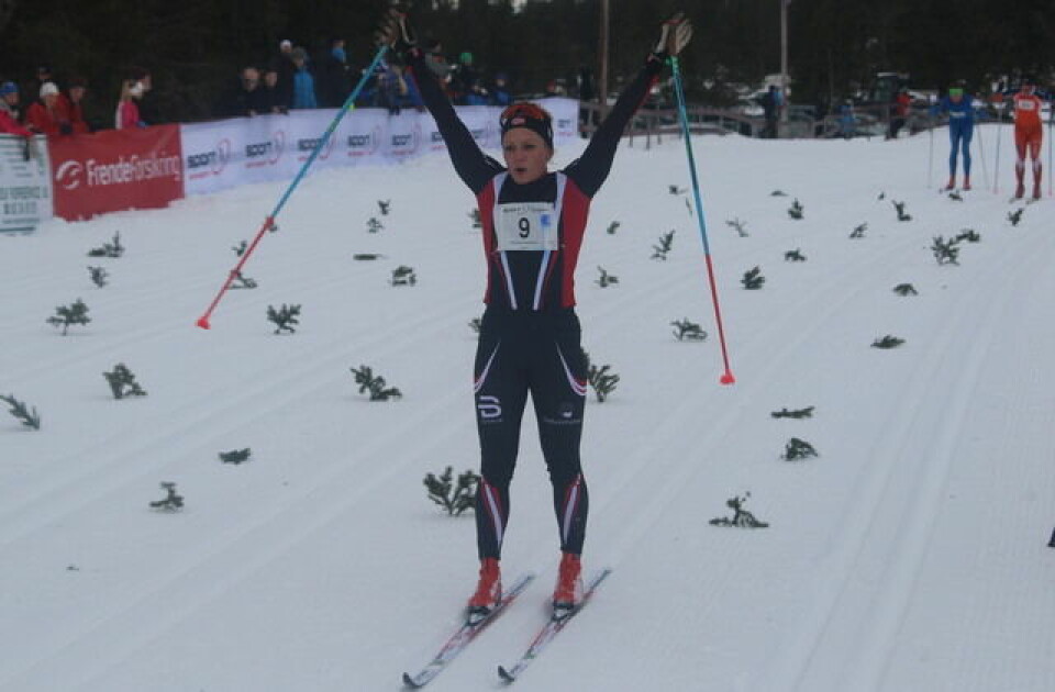 Torgeir Skare Thygesen foran Team BN Bank-trio på Sjusjøen Kondis/Rolf Bakken