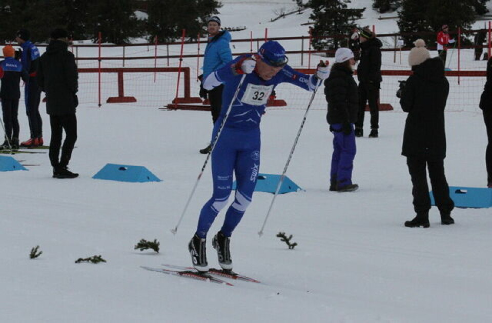 Torgeir Skare Thygesen foran Team BN Bank-trio på Sjusjøen Kondis/Finn Olsen