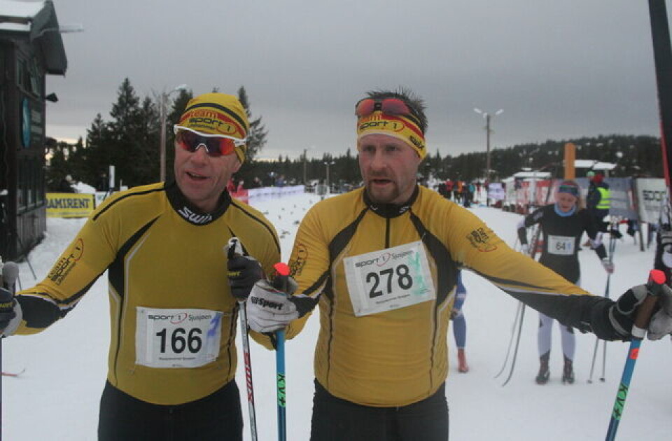 Torgeir Skare Thygesen foran Team BN Bank-trio på Sjusjøen Kondis/Finn Olsen