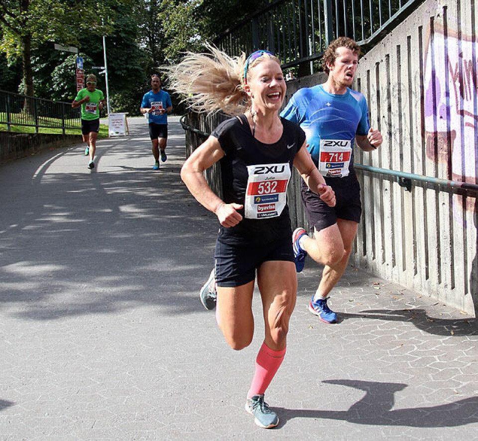Gode forhold i Drammensmaraton som ble skjemmet av feilanvisning 10km_Julie_Aspesletten_IMG_9215.jpg