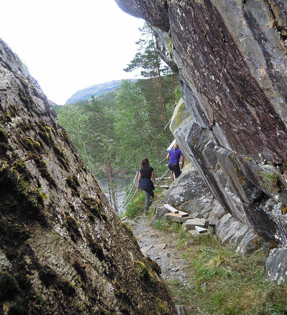 Kjersti Fresvik med løyperekord i Rullestadvatnet Rundt Gjennom_skar_DSCN0701.jpg