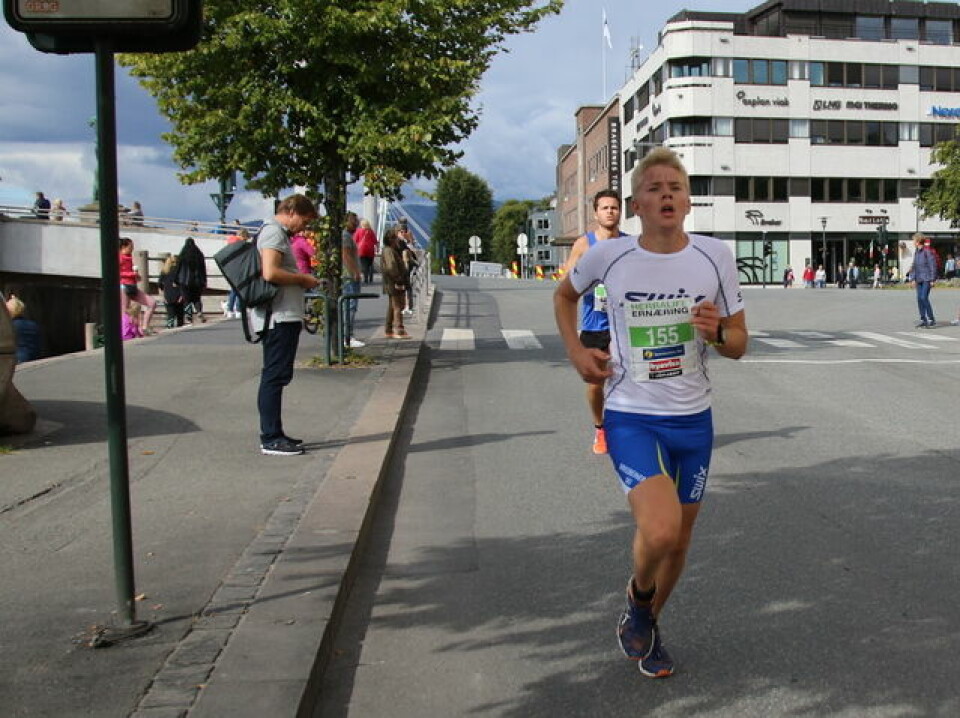 Gode forhold i Drammensmaraton som ble skjemmet av feilanvisning Anders Larsen Høiås
