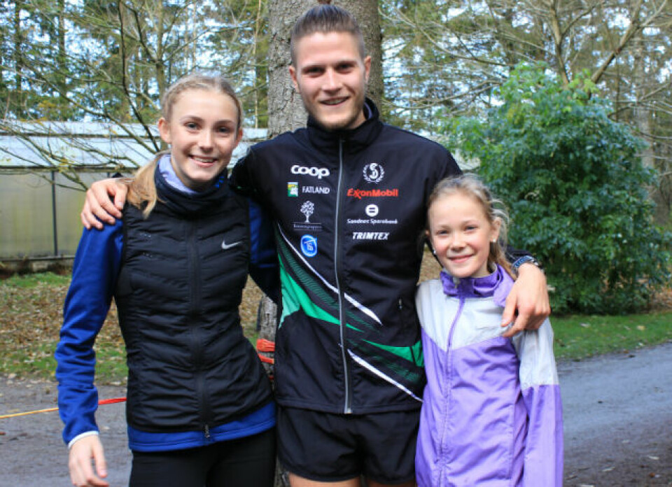 Camilla Ziesler, Christopher Rettedal og Ingrid Ingebrigtsen alle fra Sandnes IL. Foto: Inge Akerjordet. Camilla Ziesler, Christopher Rettedal og Ingrid Ingebrigtsen alle fra Sandnes IL. Foto: Inge Akerjordet.