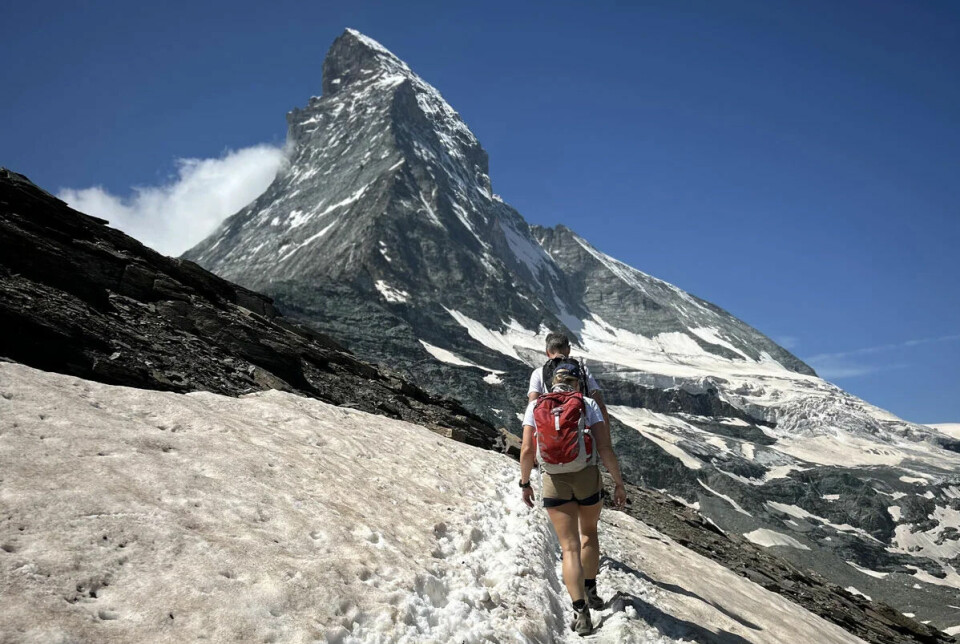 Selv om en ikke skal helt til toppen av Matterhorn, så kan vandringene i Zermatt-området by på utfordringer. (Foto: privat) Selv om en ikke skal helt til toppen av Matterhorn, så kan vandringene i Zermatt-området by på utfordringer. (Foto: privat)