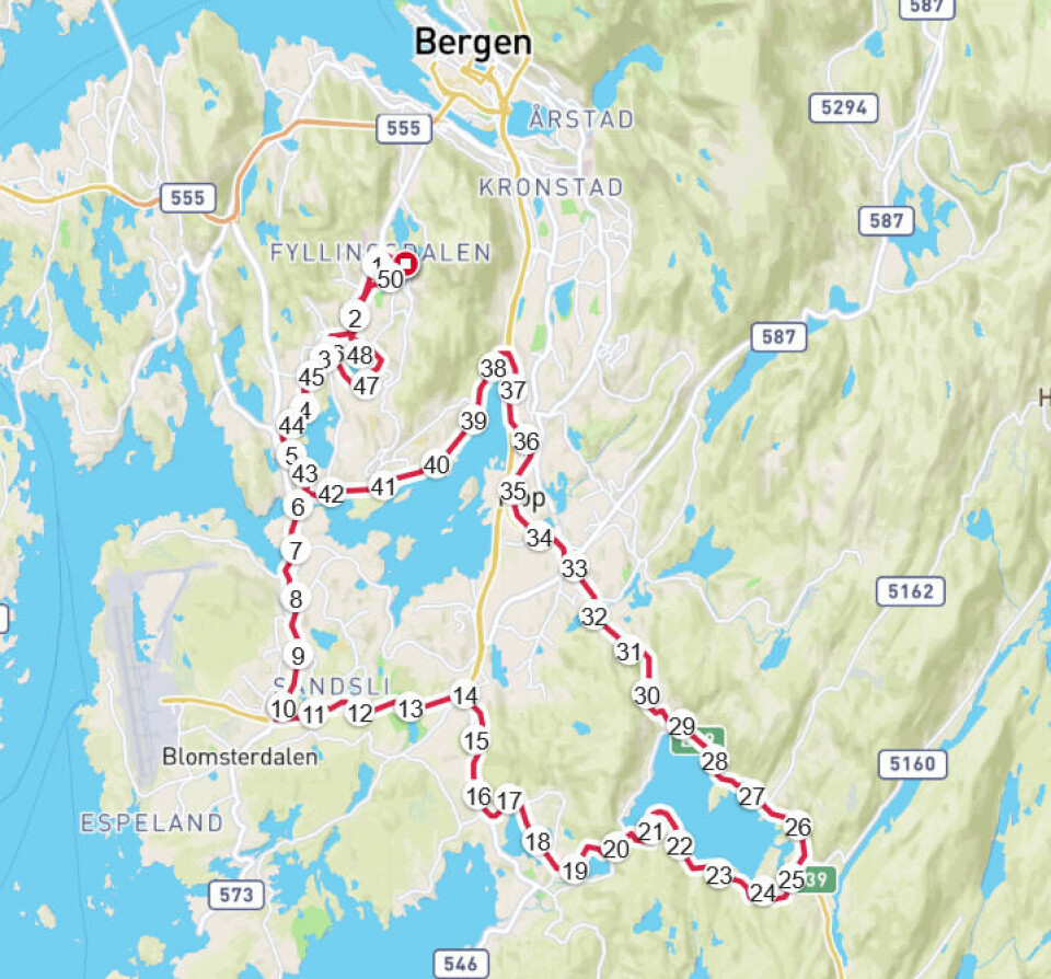 47 har løpt Kondis' virtuelle maraton- og ultraløp, som fortsetter ut mai Helen_Martinsen_GPS_18. april.png