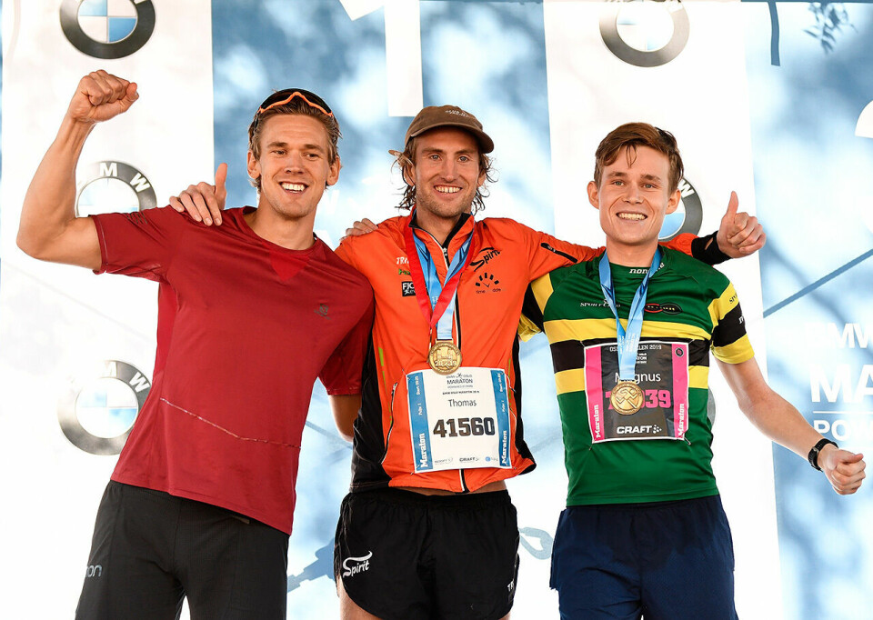 Thomas Asgautsen og Marfa Troeva vant Oslo Maraton Herrepallen_50D5071.jpg