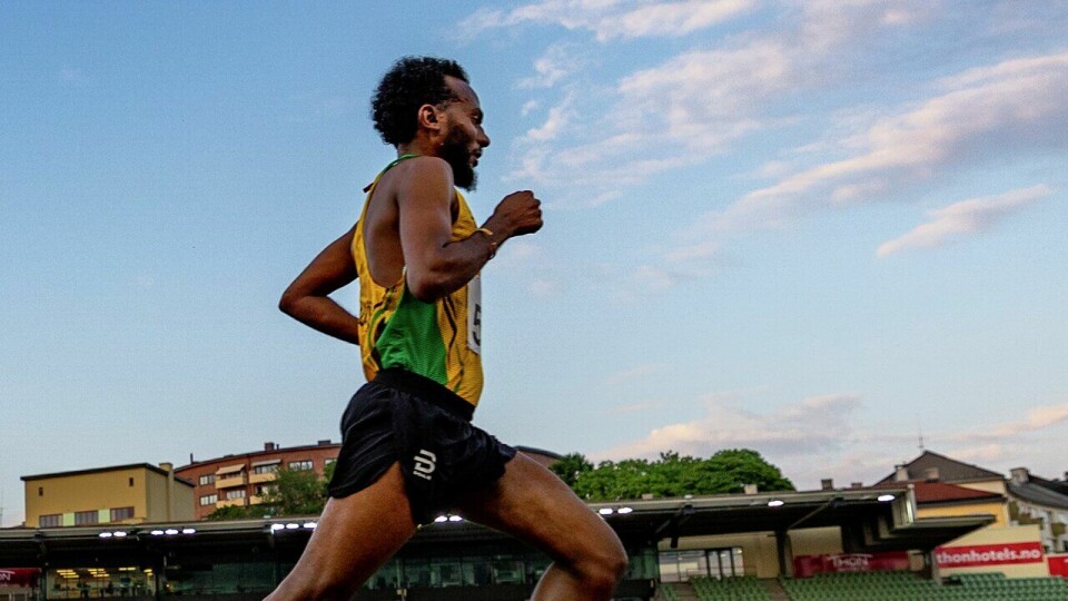 Norges lag til lag-EM i friidrett Sommerstevnet, Bislett - MS 5000m - Awet Nftalem Kibrab (511)