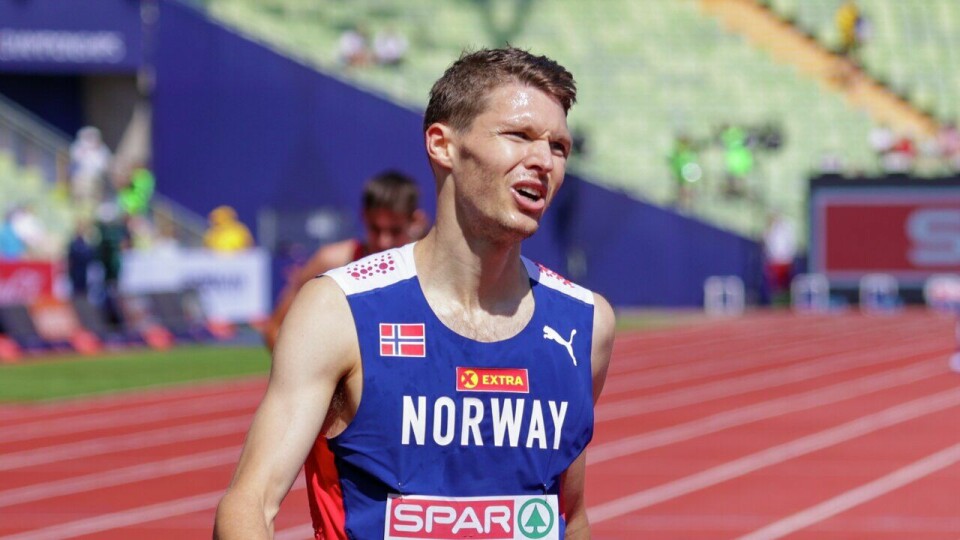Norges lag til lag-EM i friidrett European Athletics Championships - 3000m hinder - Forsøksheat1 - Tom Erling Kårbø