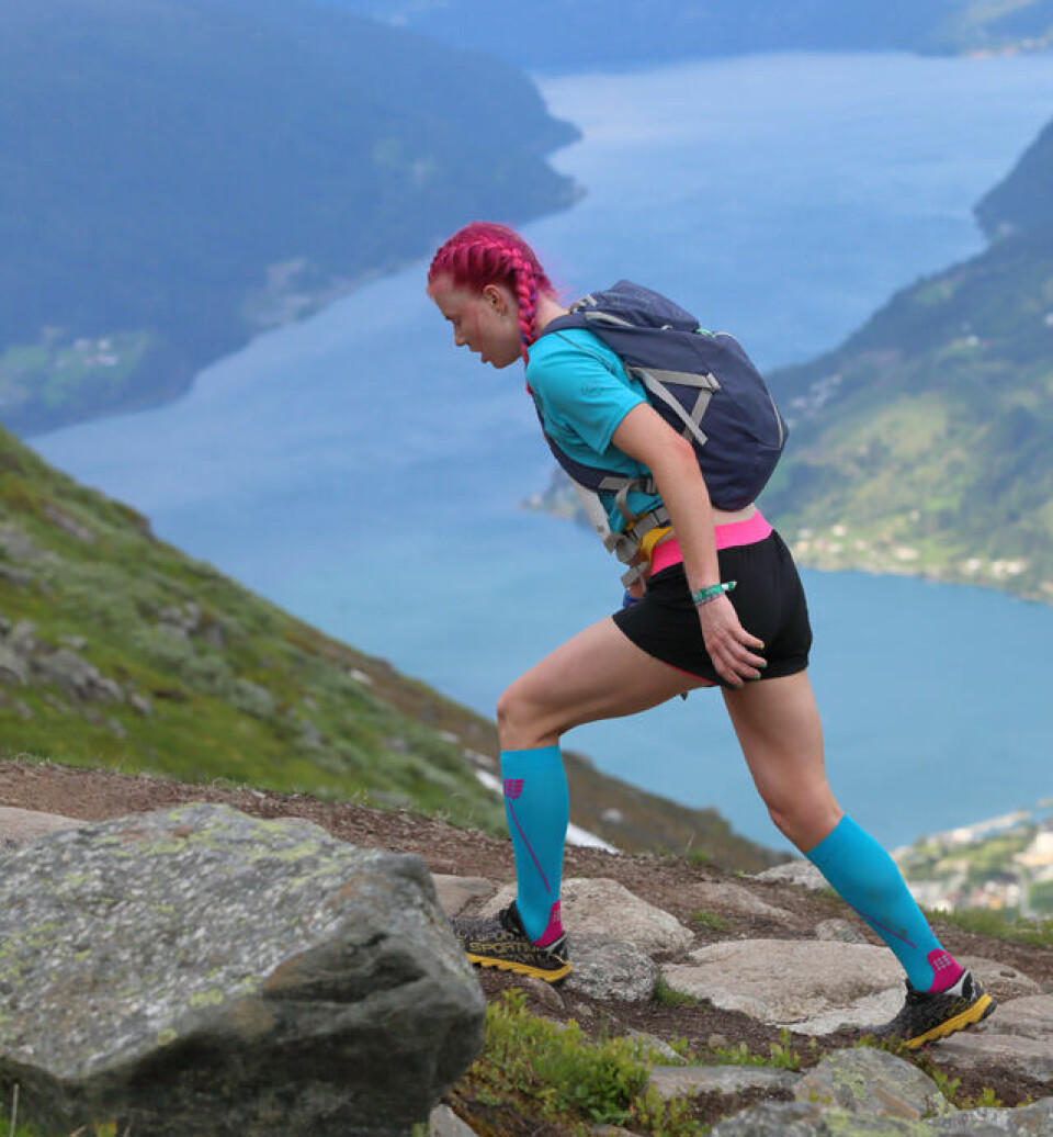 Tre norske pallplasser i Skåla Opp, men utlendingene gikk til topps Haakenstad_Braaten_i_steget_1050m.JPG