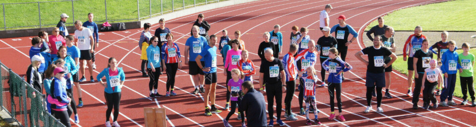 André Haugsbø og Magnhild Volden vant Floramila 5 km - før start.jpg