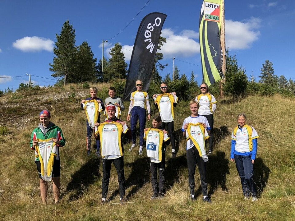 Alle vinnere av ledertrøyene i årets Nammo-cup. (Foto: Solveig Sørlien Stenberg) Alle vinnere av ledertrøyene i årets Nammo-cup. (Foto: Solveig Sørlien Stenberg)