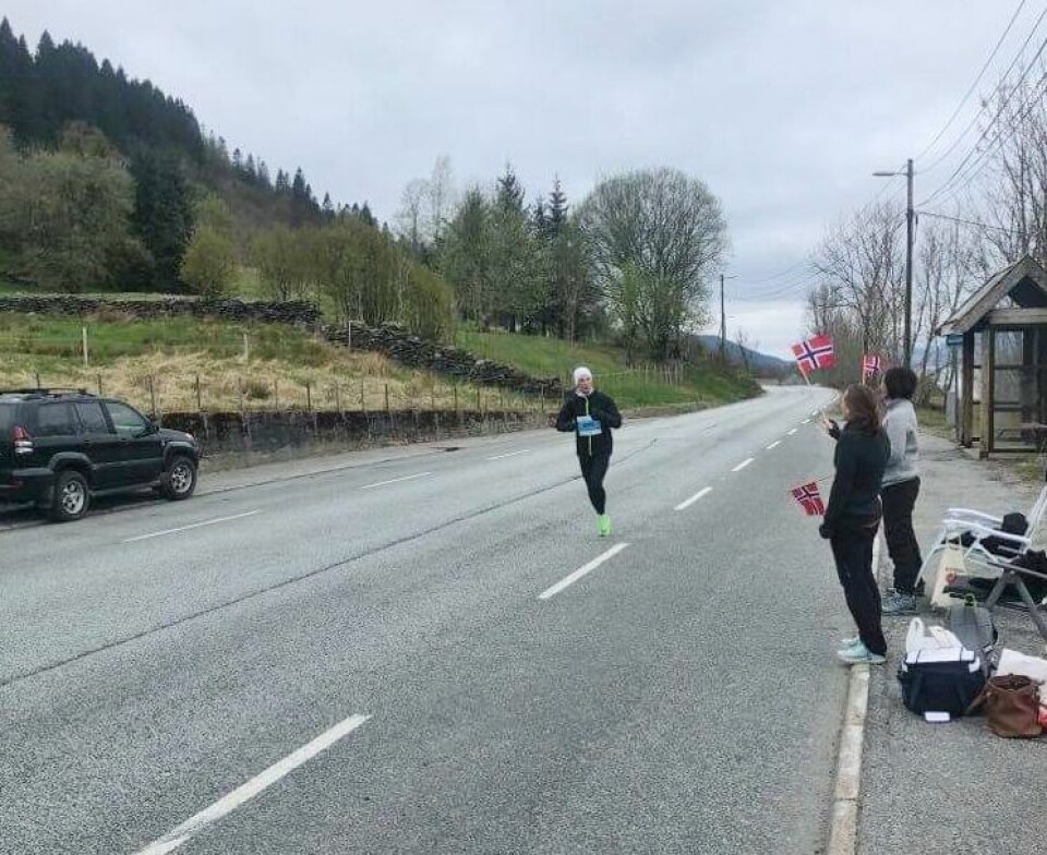 47 har løpt Kondis' virtuelle maraton- og ultraløp, som fortsetter ut mai Øyvind_Loftås_Supportere.jpeg